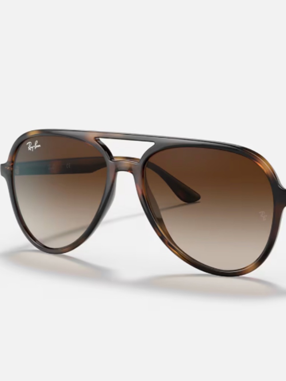 Polarized Ray Ban Sunglasses RB4376, in Polished Havana, Lenses Brown Gradient